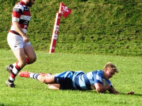 George McDonald interception try for Narberth